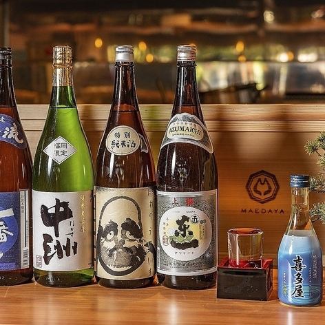 人気銘柄の焼酎や日本酒を豊富に揃えております。