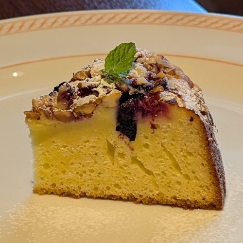 White chocolate berry brownie