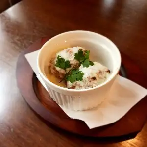 ミートボール 林檎のミルクバターソース