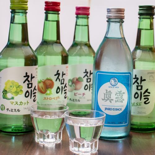 The perfect drink to go with Korean food is Korean Sochu!