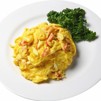 カニ肉と玉子炒め