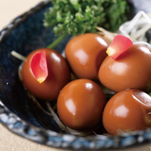 うずら卵の醤油つけ