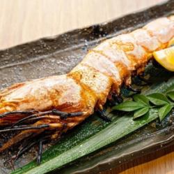 エビ鬼殻塩焼き