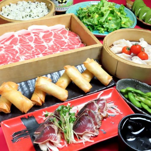 [2H all-you-can-drink included★] Total of 9 dishes including bamboo steamer and 3 types of sashimi! Welcome and farewell party course 4000 yen
