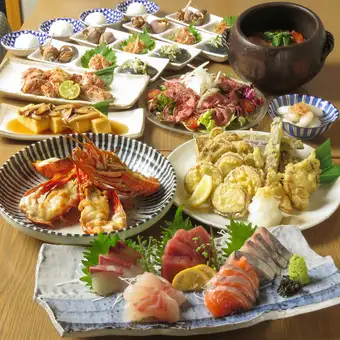 【9月~11月】秋宴会◆秋の味覚堪能コース 2H飲み放題付き全9品 6000円