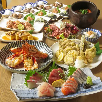 [September-November] Autumn Banquet ◆ Autumn Delicacies Feast Course with 2-Hour All-You-Can-Drink (9 dishes total) 6000 yen