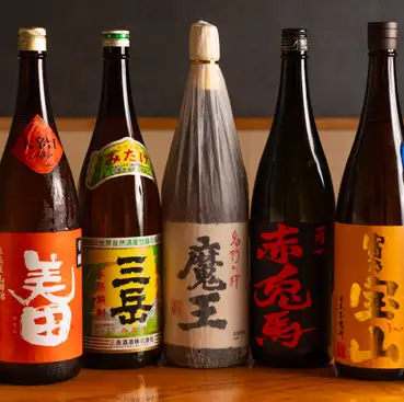 こだわりの焼酎充実