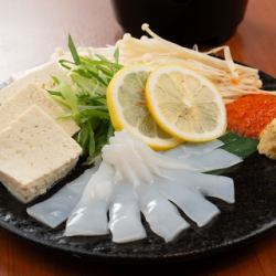 White squid shabu-shabu (1 serving)
