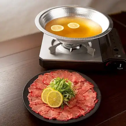 120分飲み放題付【牛タンしゃぶしゃぶコース】赤天やあごの焼など、山陰名物と絶品牛タンを堪能