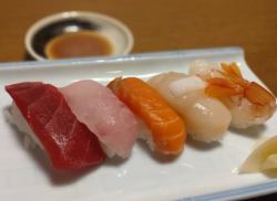 本日の握り 5貫盛り