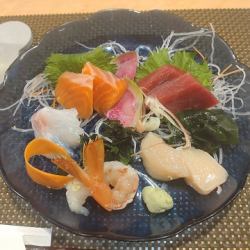 本日の鮮魚盛り合わせ 五点盛り