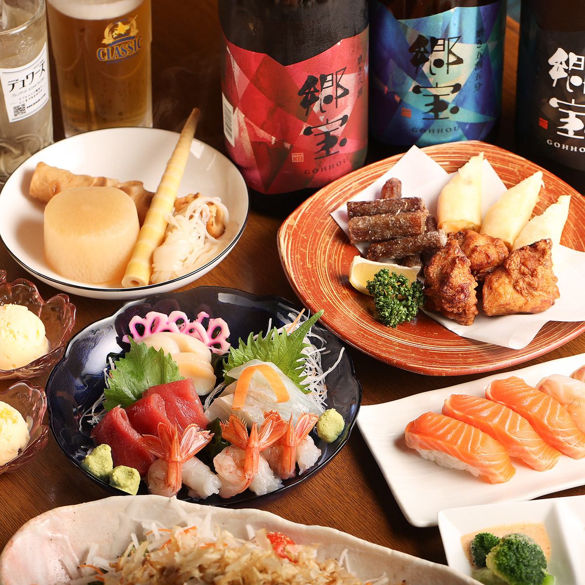 各種飲み放題プランご用意しております！貸切・ご宴会大歓迎◎