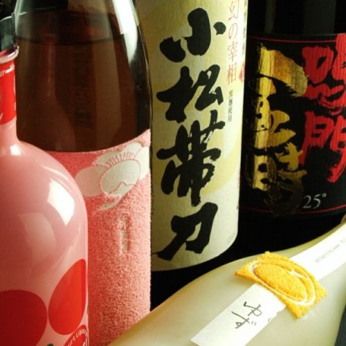 本格焼酎、日本酒、果実酒も