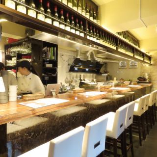 You can definitely enjoy the wait time by sitting at the counter where you can see the food being baked.