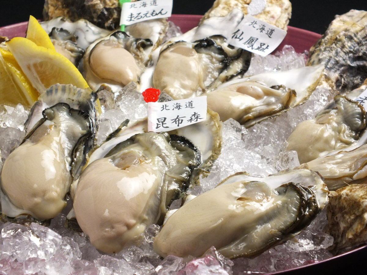Must-see for oysters! Offer oysters at a cost ☆ Give oysters with coupon printing ♪