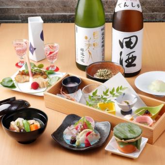 【全8品7,000円】「彩り八寸八種盛り」＆名物「合鴨の治部煮」付神楽坂会席＜個室or半個室確約＞