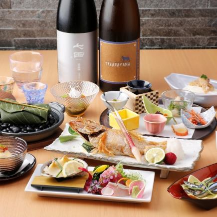 【全9品10,000円】接待1番人気!「季節の高級食材」&「A5伊賀牛」<個室or半個室確約>