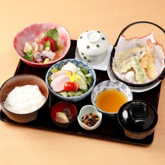 ランチ【要予約】御造り天婦羅御膳