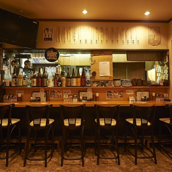 [Please have a drink on your way home from work ♪] The counter seats are perfect for drinking alone and also for meals after work! “Twilight Set” is also available.8 minutes walk from Minamiurawa station, please drop in casually.