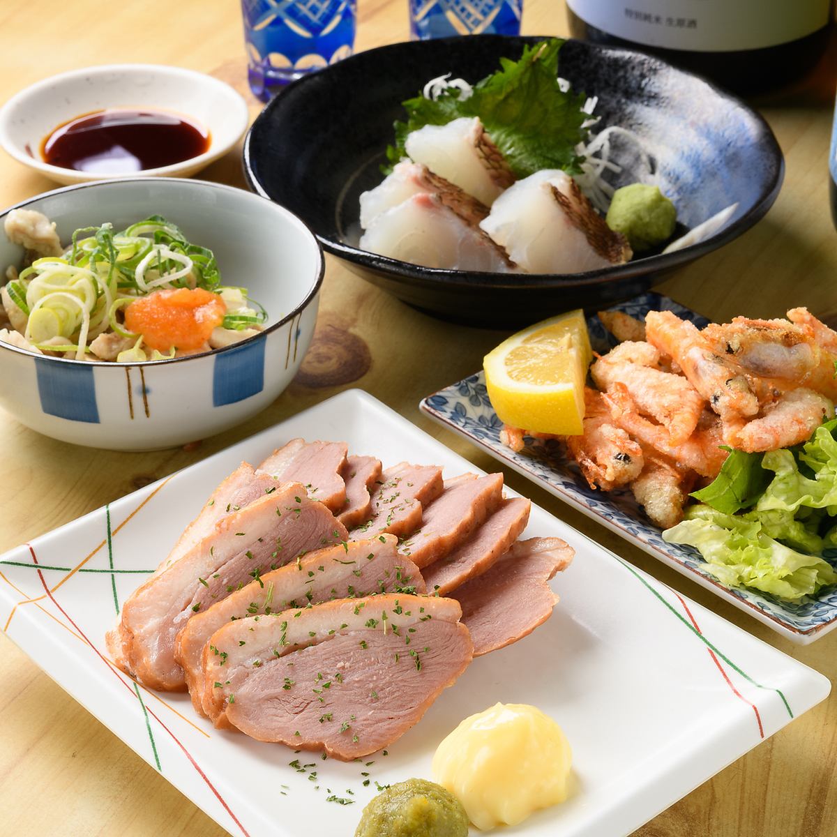 You can enjoy seafood and creative obanzai dishes♪
