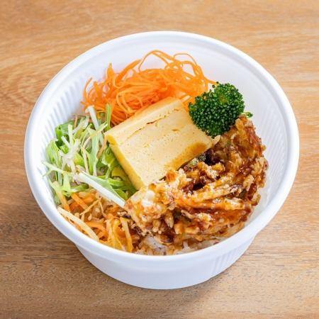 【Ｃ弁当】 桜海老と菜の花のかき揚げ天丼