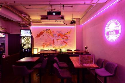 Weekday private plan: 10-40 people, 3 hours all-you-can-drink for 3,300 yen (tax included) (karaoke and darts are free)