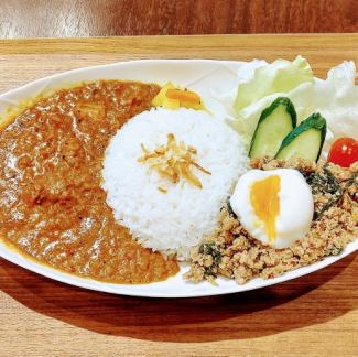 ガパオ & チキンカレー