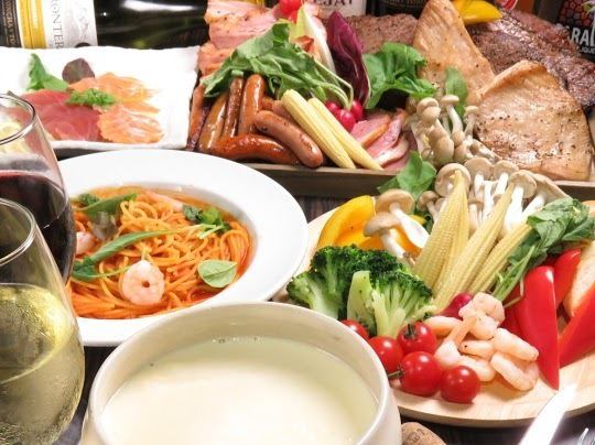 2-hour system [All-you-can-eat and drink about 80 kinds] Unique varieties too♪ "Premium Cheese Fondue Course" Sunday-Thursday only