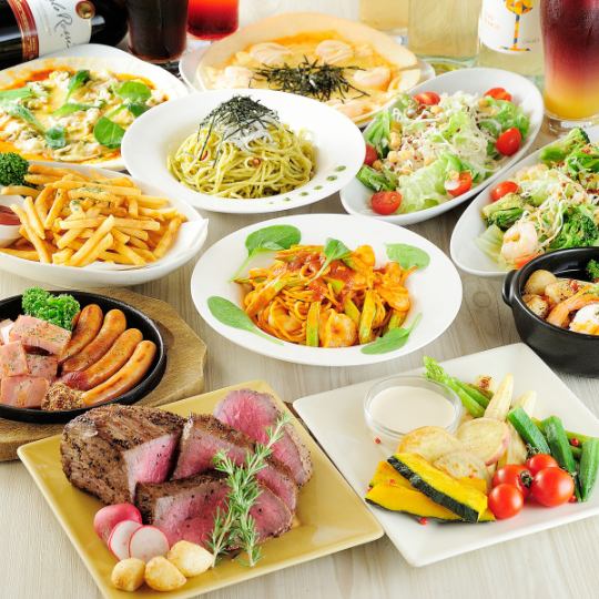 3-hour system [All-you-can-eat and drink from about 140 different dishes] Very satisfying! "Gold Course" also includes roast beef and bagna cauda ♪