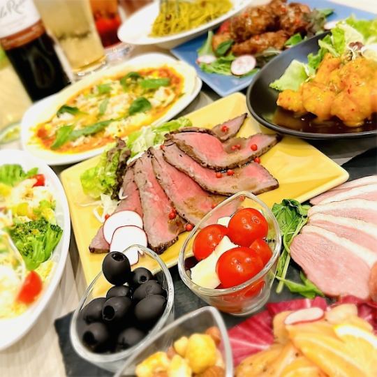 3-hour course [13 dishes] with all-you-can-drink! "Grande Course" perfect for parties! Wine tasting available♪