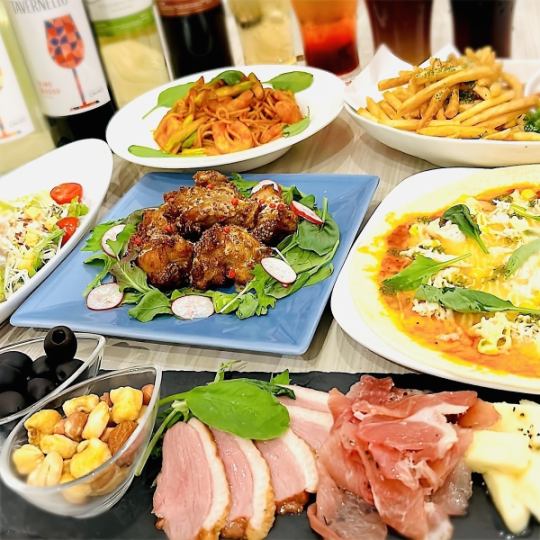 ２ｈ制【お料理１１品】飲み放題付！『カジュアルコース』宴会にぴったり♪