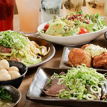 3h制 【飲み放題付】お料理9品『誰でも男子会コース!』日~木限定!