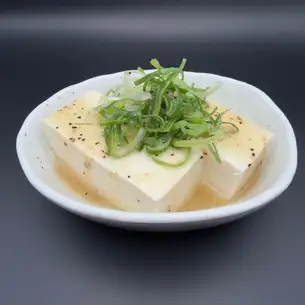 涼拌豆腐、泡菜涼拌豆腐、蔥花鹽涼拌豆腐