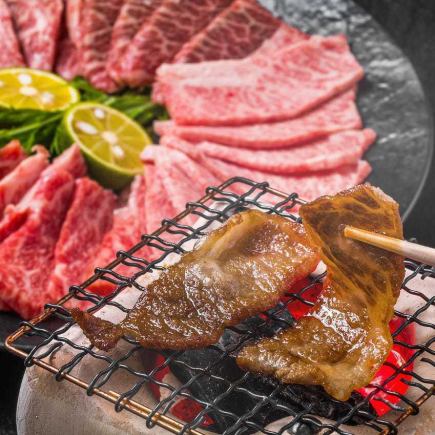 【忘年会】『極上コース』牛タンやハラミ、上ミノなど特選焼肉2時間食べ放題4980円＜11/30まで＞