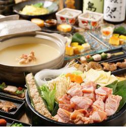【飲み放題付】特製白湯で味わう水炊き鍋『秋田比内地鶏の水炊きコース』　8800円（税込）