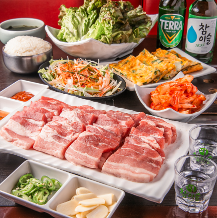 Samgyeopsal course 5,200 yen (tax included)