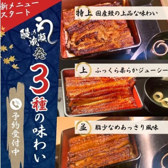 Enjoy delicious eel at a reasonable price!