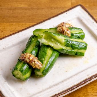 きゅうりのオリーブオイル漬け