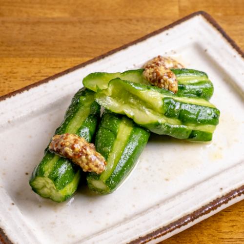 きゅうりのオリーブオイル漬け