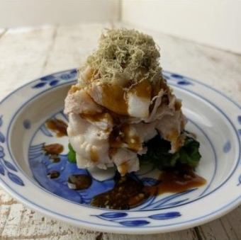 江戸菜と肉のお浸し