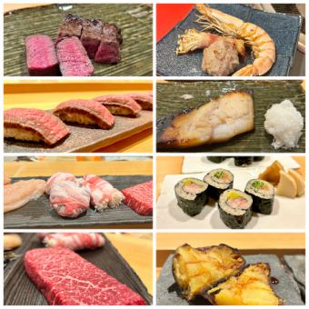 <海灘燒烤海鮮和優質肉類> 炭烤套餐 18 道菜