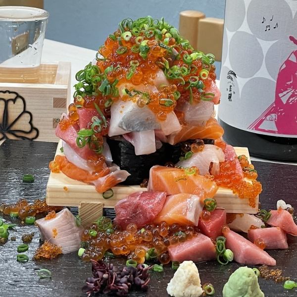 特產!!溢出的鮭魚子垂淚壽司