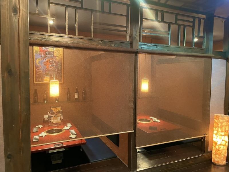 All seats are sunken kotatsu style, and there are 3 private rooms.