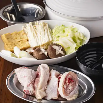 【宴会・歓送迎会に最適☆】生ビールもOKな2時間飲み放題付き！鶏焼肉コース　