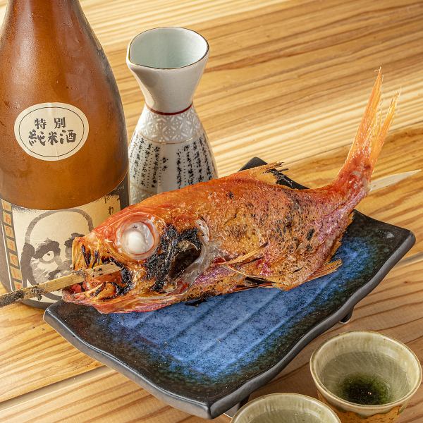 日替わりの焼き物海鮮で至福のひとときを…。原始焼きによる香ばしさを味わってください◎
