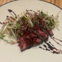 和牛ハラミステーキ～薬味たっぷり美味しいソースで～