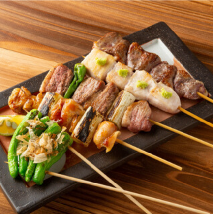 Yakitori course (all-you-can-drink included)