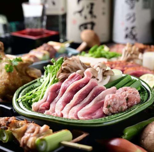 【池下駅2分】 こだわりの鶏・鴨料理と〆に麺を食べる店