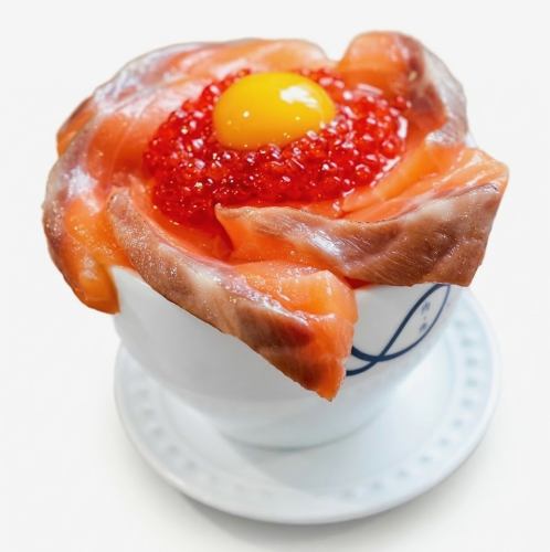 橙丼｜サーモン& イクラ& 卵黄