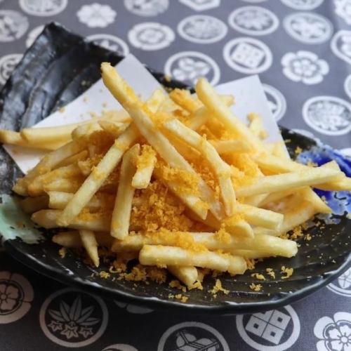 French fries with karasumi sauce